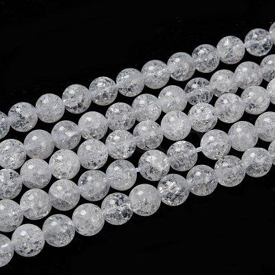 Natural Crackle Quartz Beads Strands G-D840-01-8mm-1