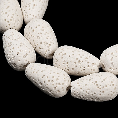 Natural Lava Rock Beads Strands G-G347-03J-1