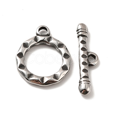 316 Stainless Steel Toggle Clasps STAS-A060-02AS-1