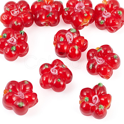 10Pcs Handmade Lampwork Beads LAMP-TADJ0001-01E-1
