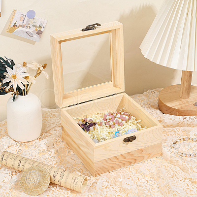 Wooden Storage Boxes WOCR-CL0001-01A-1