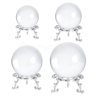 4Pcs Round Glass Crystal Ball AJEW-OC0015-70-1