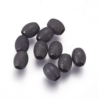 304 Stainless Steel Textured Beads Ion Plating(IP) STAS-E455-06B-5x6-1