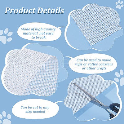 10CT Polyester Cotton Cross Stitch Fabric DIY-WH0588-33A-1