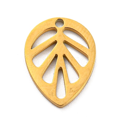 304 Stainless Steel Charms STAS-Q306-01G-C-1