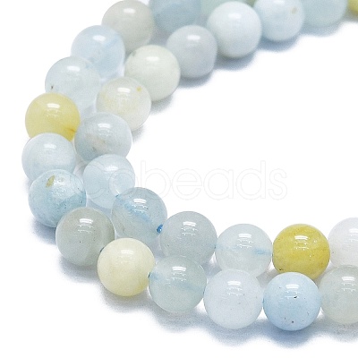 Natural Aquamarine Beads Strands G-K245-A15-02-1