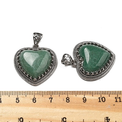 Natural Green Aventurine Pendants G-A095-01AS-10-1