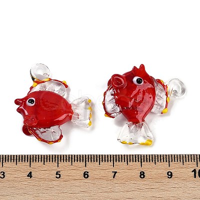 Handmade Lampwork Pendants LAMP-I027-05C-1