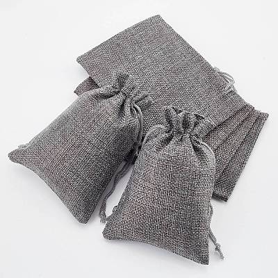 Burlap Packing Pouches Drawstring Bags ABAG-Q050-10x14-04-1