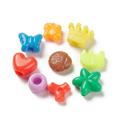 Opaque Acrylic Beads SACR-Q195-04-1