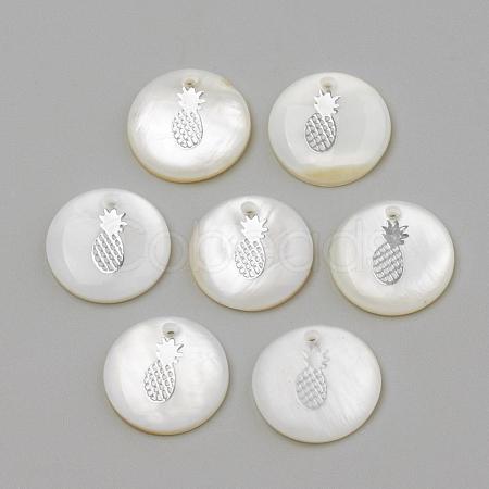 Freshwater Shell Pendants SHEL-Q010-009P-1