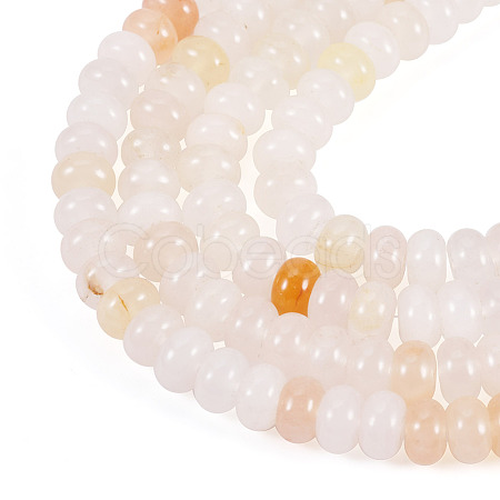 2 Strands Natural Golden Silk Jade Beads Strands G-TA0002-25-1