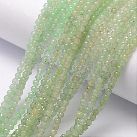 Natural Green Aventurine Bead Strands G-K146-14-3mm-1