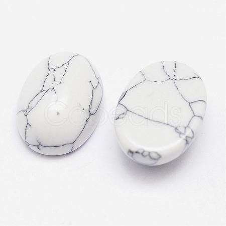 Synthetic Howlite Cabochons G-P215-10-13x18mm-1