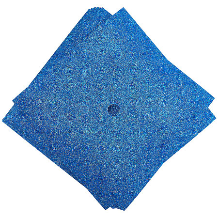 Square EVA Glitter Graduation Cap Topper Stickers DIY-WH20053-05F-1