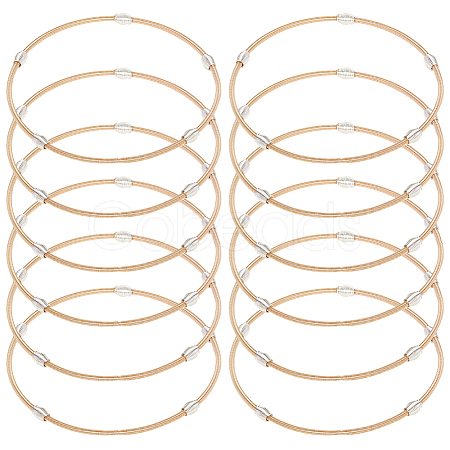 12Pcs Spring Bracelets Set BJEW-BC0001-13KCG-1