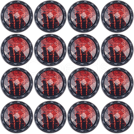 Gorgecraft 20Pcs 1-Hole Resin Shank Button BUTT-GF0003-48A-1