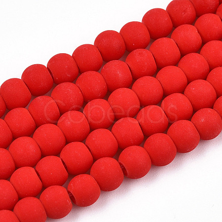 Opaque Glass Beads Strands GLAA-T032-P4mm-MD04-1