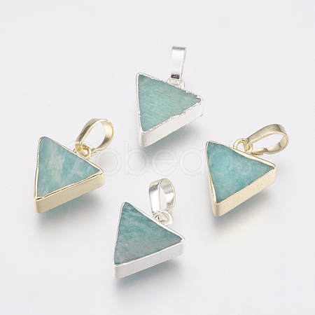 Natural Amazonite Pendants KK-G343-16-1