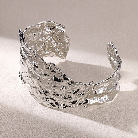304 Stainless Steel Cuff Bangles LS-BJEW-S167-01P-1