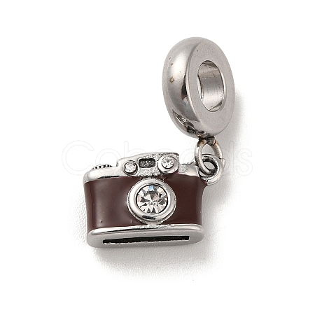 304 Stainless Steel Enamel European Dangle Charms STAS-G308-20AS-1