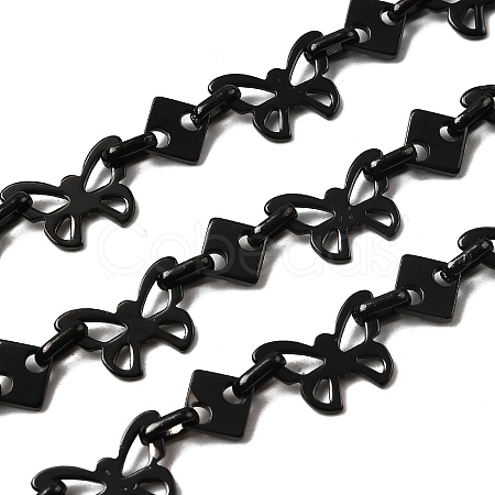 304 Stainless Steel Butterfly Link Chains CHS-S012-10B-1
