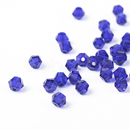 Faceted Bicone Imitation Crystallized Crystal Glass Beads X-G22QS072-1