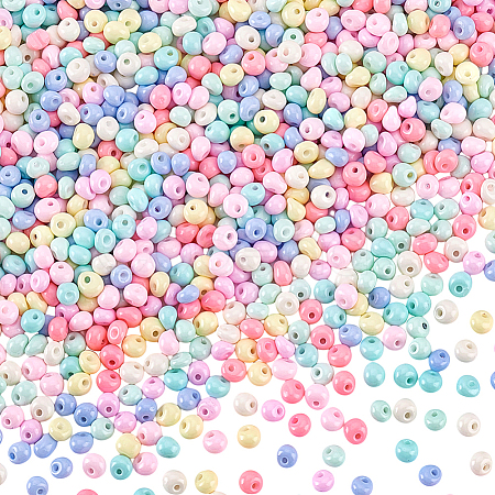 6/0 Opaque Baking Paint Glass Seed Beads SEED-PH0002-26-1