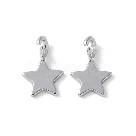 925 Sterling Silver Star Charms LS-STER-M099-04P-1