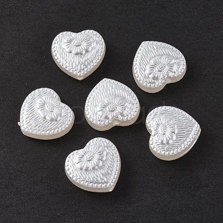 ABS Plastic Imitation Pearl Beads OACR-P007-63-1