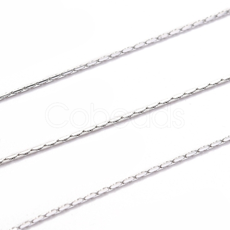 Tarnish Resistant 3.28 Feet 304 Stainless Steel Boston Link Chains X-CHS-L017-13A-1