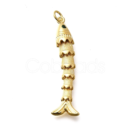 Brass Micro Pave Cubic Zirconia Pendants KK-R217-01G-07-1