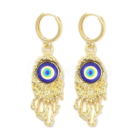 Rack Plating Brass Dangle Earrings for Women EJEW-M260-24G-02-1