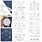 4 Sheets 11.6x8.2 Inch Stick and Stitch Embroidery Patterns, Non-woven Fabrics Water Soluble Embroidery Stabilizers, 297x210mmm