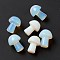 Opalite GuaSha Stone, Gua Sha Scraping Massage Tool, for SPA Relaxing Meditation Massage, Mushroom Shaped, 20~21x15~15.5mm