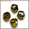 K9 Glass, Imitation Austrian Crystal Beads, Grade AAA, Faceted, Polygon, Olive, 8mm, Hole: 0.9~1mm