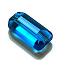 K9 Glass, Imitation Austrian Crystal Beads, Grade AAA, Faceted, Rectangle, Dodger Blue, 6x12x5mm, Hole: 0.7~0.9mm