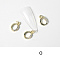 Alloy Rhinestone Cabochons, Nail Art Decoration Accessories, with Jump Ring, Letter, Golden, Letter.O, 11~14x5~12mm