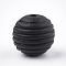 Food Grade Eco-Friendly Silicone Beads, Chewing Beads For Teethers, DIY Nursing Necklaces Making, Round, Black, 15x14mm, Hole: 2mm