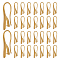 Nbeads 30Pcs Brass Earring Hooks, Ear Wire with Pinch Bails, Raw(Unplated), 21x9x2.5mm, Pin: 0.8mm