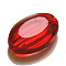 Imitation Austrian Crystal Beads, Grade AAA, K9 Glass, Faceted, Oval, Red, 13x10x5mm, Hole: 0.9~1mm