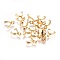 304 Stainless Steel Pinch Bails, Ice Pick Pinch Bails for Pendant Making, Golden, 9x3mm, Hole: 2~2.5mm