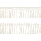 Cotton Lace Trims, with Tassel, PeachPuff, 5-1/4~5-1/2 inch(133~140mm), about 4.00 Yards(3.66m)/Roll