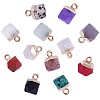 12Pcs 12 Styles Natural & Synthetic Gemstone Charms G-SZ0002-13-1