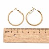 PVD Vacuum Plating 304 Stainless Steel Hoop Earrings STAS-S078-08-30mm-5