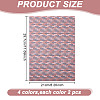 8Pcs 4 Colors Miniature Wallpapers DIY-GO0001-97-2