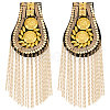 Fingerinspire 2Pcs Tassel Epaulettes DIY-FG0005-38A-1