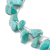 Synthetic Turquoise Braided Bead Bracelets BJEW-JB10388-3