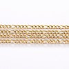 3.28 Feet 304 Stainless Steel Figaro Chains X-CHS-I002-05G-2