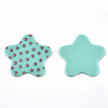 Opaque Printed Acrylic Cabochons MACR-N011-002-C02-1